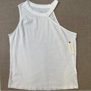 Anthropologie Shirt Women Extra Small Cut Out Sleeveless Sheer Party Top Core Ne